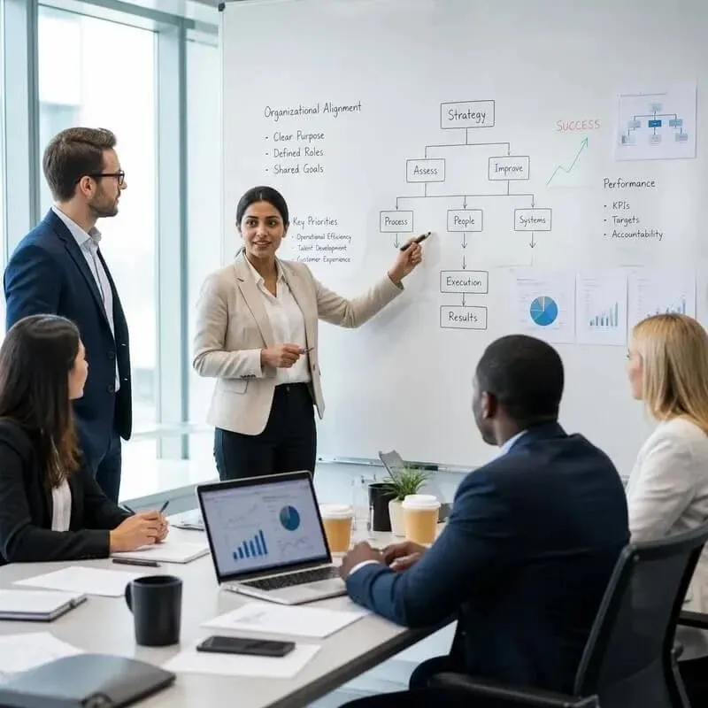 Corporate leadership team meeting